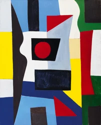 Composición geométrica, c.1955 (óleo sobre lienzo)