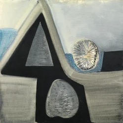 Formas líricas, c.1949 (óleo sobre lienzo)