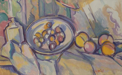 Naturaleza muerta con fruta (óleo sobre lienzo)