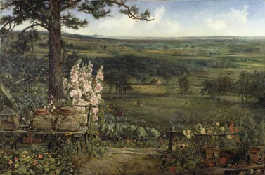 El jardín del ministro (óleo sobre lienzo)