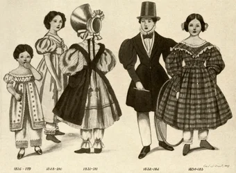 Ropa infantil de 1820-1840, 1907, 1937