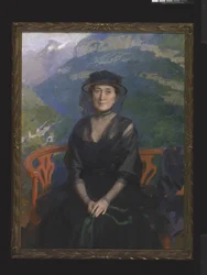 Retrato de la Sra. Addison C. Harris (óleo sobre lienzo)