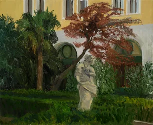 Jardín de la Villa Molina,2 (óleo sobre lienzo)