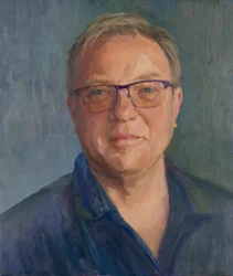 Piers Russell-Cobb 2019 (óleo sobre lienzo),