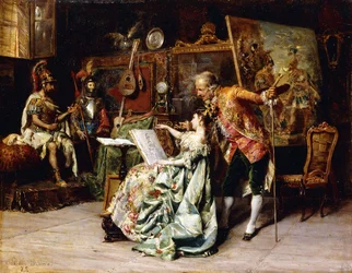 En el estudio del artista, 1872