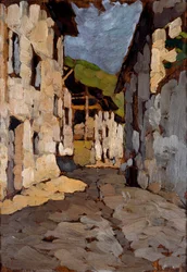 Casas de campo (óleo sobre lienzo)