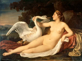 Leda y el cisne, de Cesare Mussini (1804-1879)