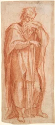 Eleazar, estudio para un fresco en la Capilla Sixtina, Santa Maria Maggiore, Roma