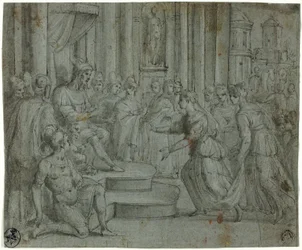 Salomón recibiendo a la reina de Saba