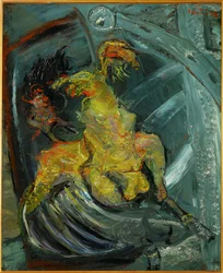 Pavo colgado, c.1925 (pintura sobre lienzo)