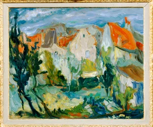 Paisaje en Cagne (pintura sobre lienzo)