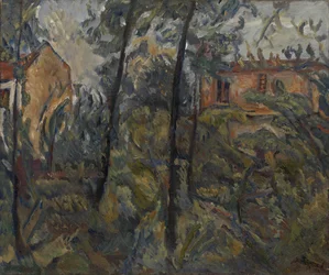 Paisaje con casas, c. 1918