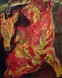 Lado de carne de res y cabeza de ternera, 1925