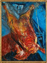 Buey degollado, c.1925 (óleo sobre lienzo)
