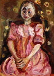 La niña de rosa, 1923-1924