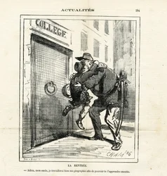 Ilustración de Cham (1819-1879) en Le Charivari