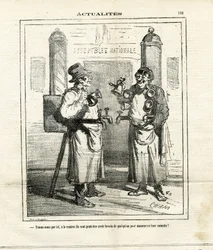 Ilustración de Cham (1819-1879) en Le Charivari