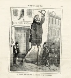 Ilustración de Cham en Le Charivari