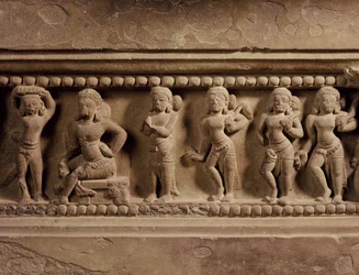 (detalle) del pedestal Tra Kieu