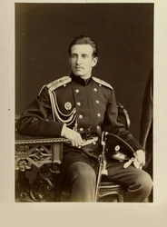 Nicolas Constantinovitch de Russie - Retrato del Gran Duque Nicolás Constantinovich de Rusia (1850-1918), por Bergamasco, Charles (Karl) (1830-1896). Foto del álbum