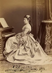Retrato de la Gran Duquesa Alexandra Iosifovna de Sajonia-Altenburgo (1830-1911)