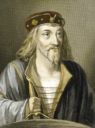 Jacobo I de Escocia (grabado en color)