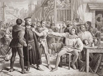 Lord Saye y Sele llevados ante Jack Cade, 4 de julio de 1450, de 