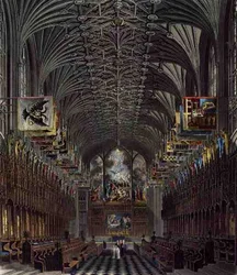 El coro, Capilla de San Jorge, Castillo de Windsor, de 