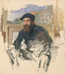 Retrato de Monet c.1884 (óleo sobre lienzo)