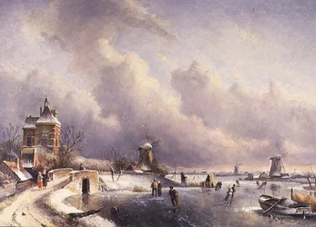 Un paisaje de invierno