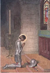 Antes del altar, de La historia de Juana de Arco publicada por George Harrap & Co Ltd
