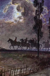 Juana de Arco: Camino a Margny (litografía en color)