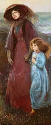 Retrato de la Sra. Muriel Waddington y su hija