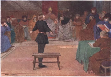 El juicio, de La historia de Juana de Arco publicada por George Harrap & Co Ltd