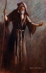 Ulises, Sr. Árbol, Acto III, Escena 2 (litografía en color)