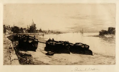 Barcos por el Támesis