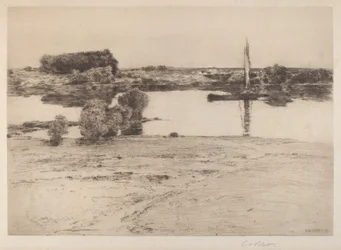 Sin Título (Escena Fluvial con Barco)