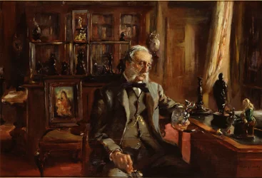 El coleccionista en casa, finales del siglo XIX