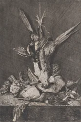 Trofeo de Caza con Aves y Alcachofa