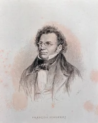 Retrato de Franz Schubert (grabado)