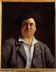 Retrato del escritor Alexandre Dumas padre