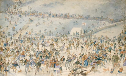Figuras patinando sobre hielo, 1876