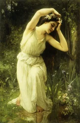 Una ninfa en el bosque