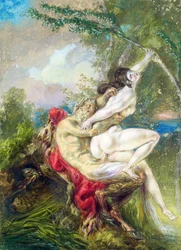 Júpiter y Antíope, de la Histoire Universelle