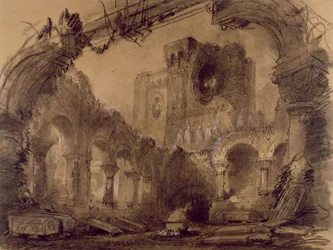 Ruinas, diseño escénico para una representación de 