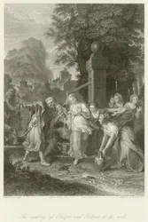 El encuentro de Eliezer y Rebeca en el pozo