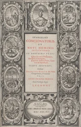 Frontispicio para Evangelicus Concionatoris, et Novi Hominis Institutionis