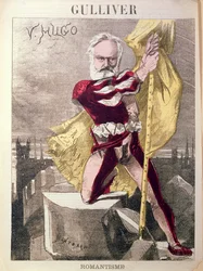 Caricatura de Victor Hugo (1802-85) de 