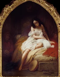 Esmeralda, representación del personaje de «Nuestra Señora de París» de Victor Hugo (1802-1885), 1839, Nantes, Museo de Bellas Artes