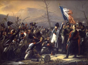 Napoleón regresando de Elba